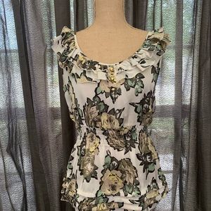 Floral blouse tank